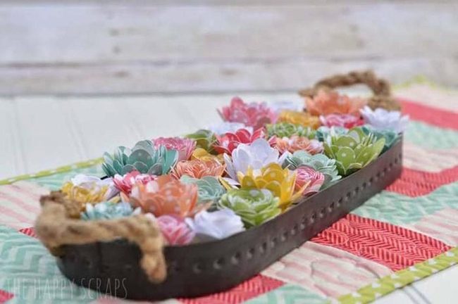 Layered Paper Petals Centerpiece