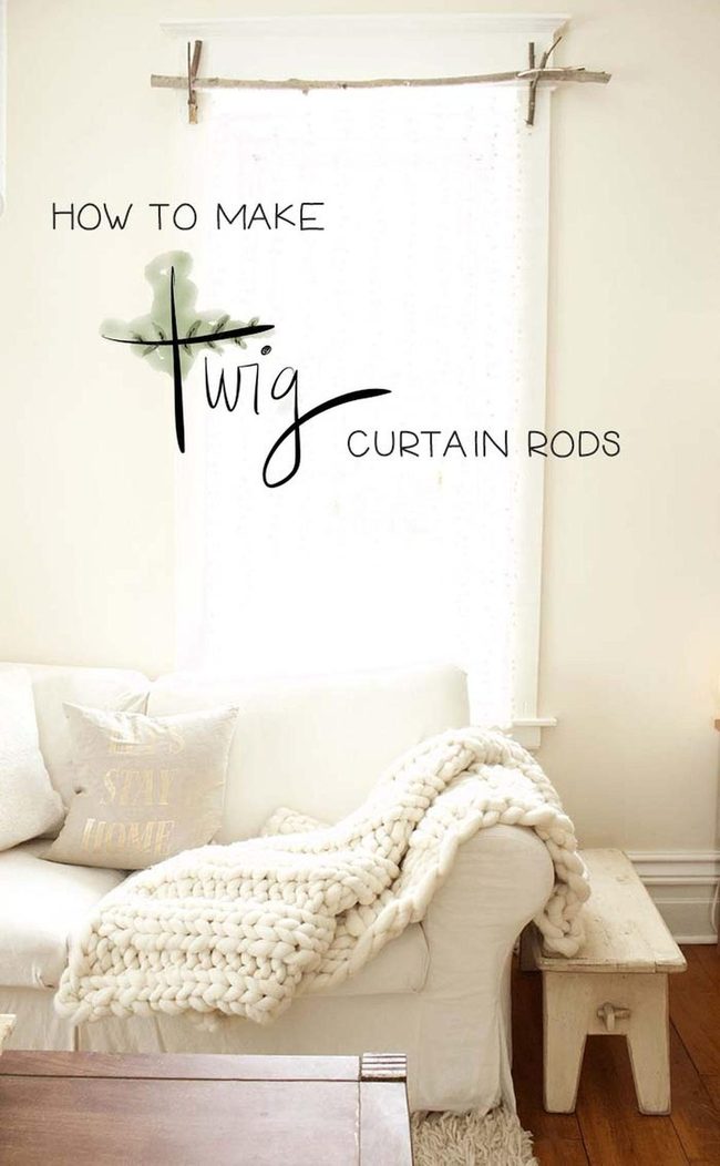 Natural Branch Curtain Rod