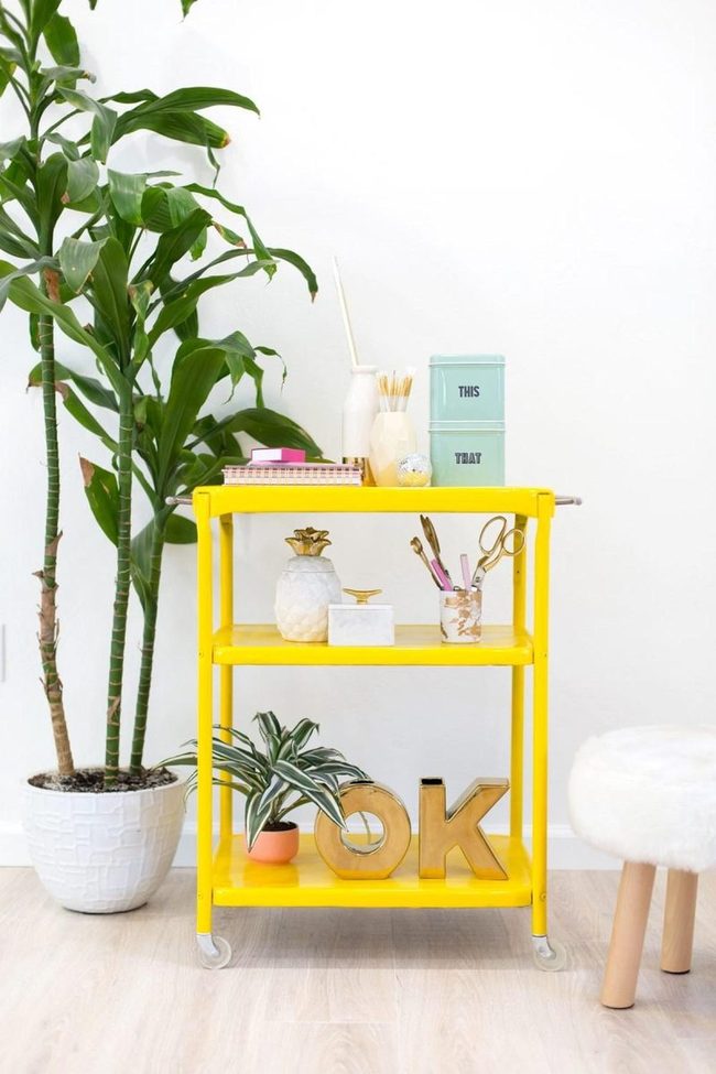 Yellow Shelves Creativity Studio