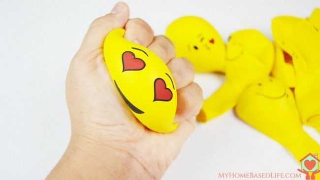Yellow Smiley Stress Balls