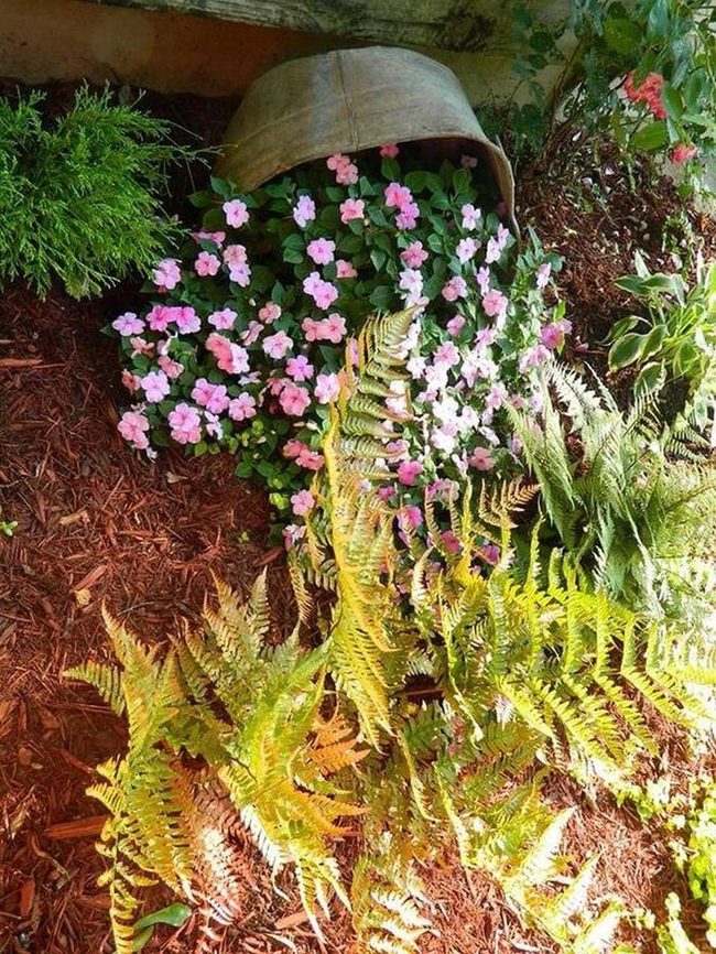 Weathered Metal Garden Planter