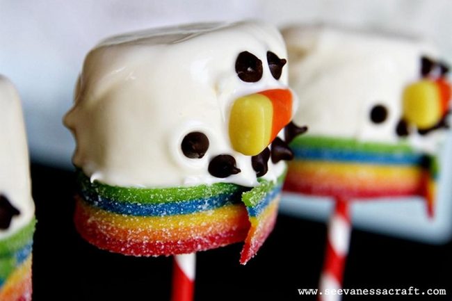 Marshmallow Rainbow Candy Characters