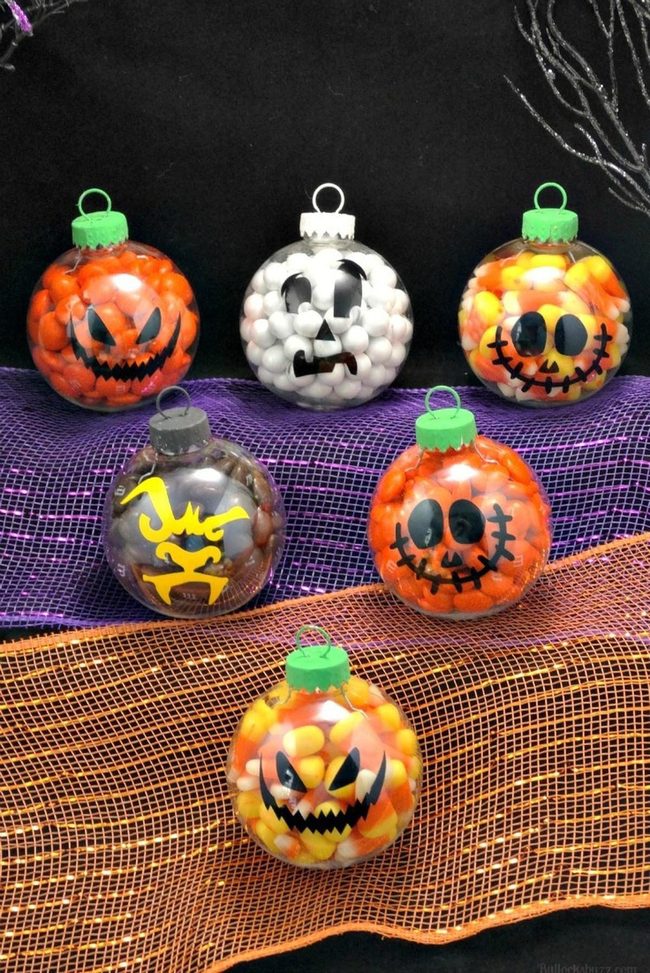 Candy-Filled Glass Spheres Halloween