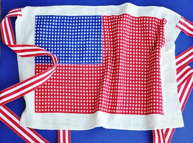 Patriotic Checkered Cloth Trio