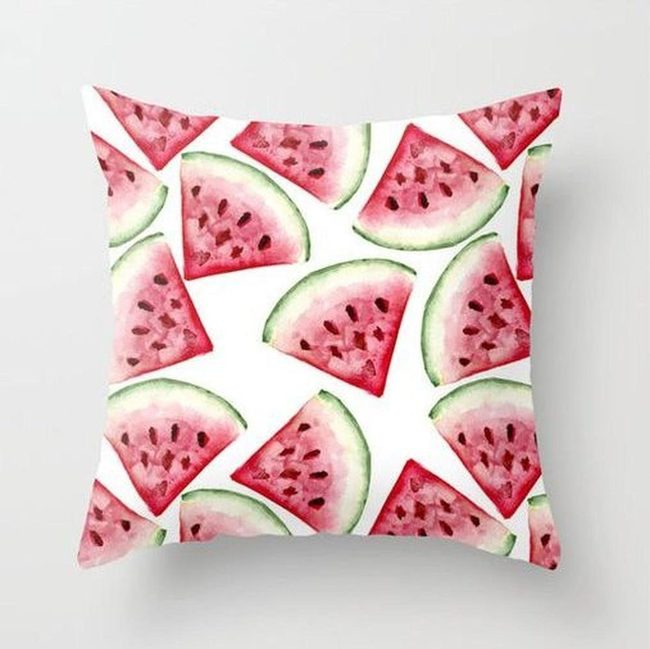 Red Watermelon Slice Pillows