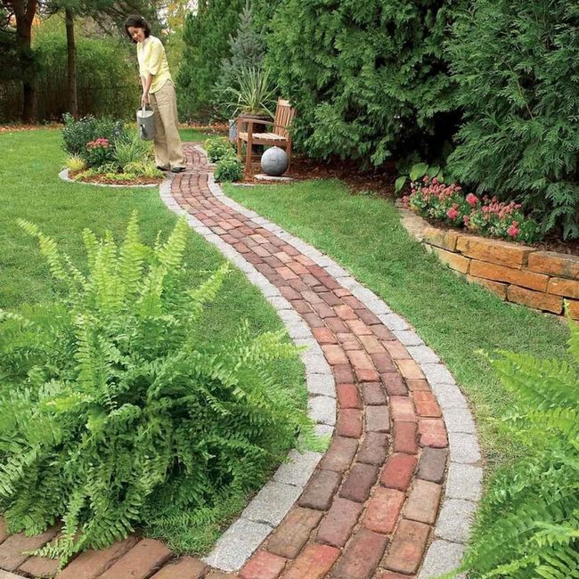 Brick Garden Path