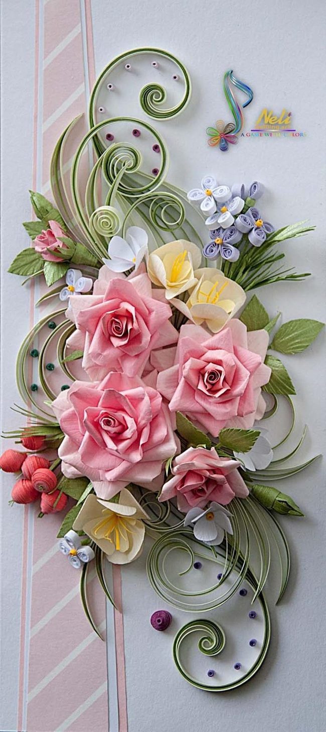 Soft Florals With Textured Leaves