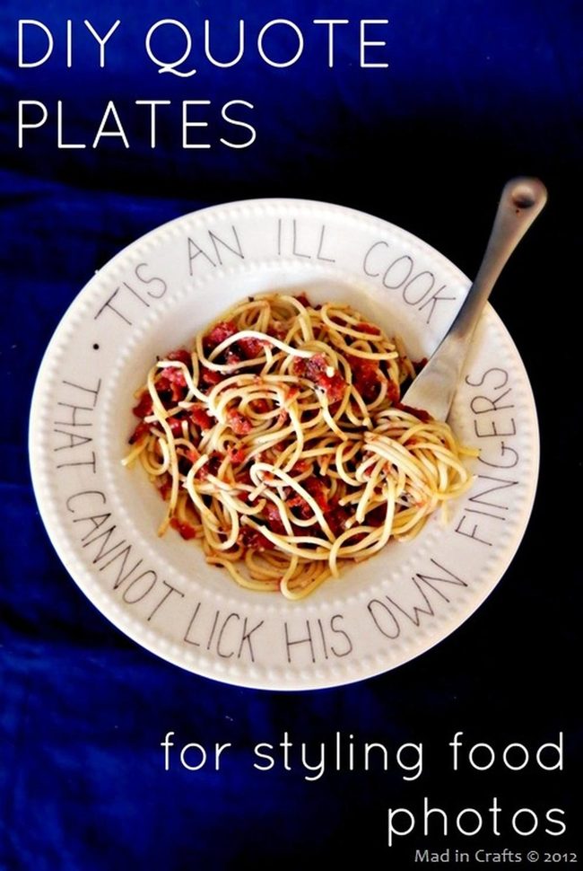 Witty White Pasta Plates