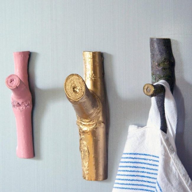 Gold Branch Wall Hooks