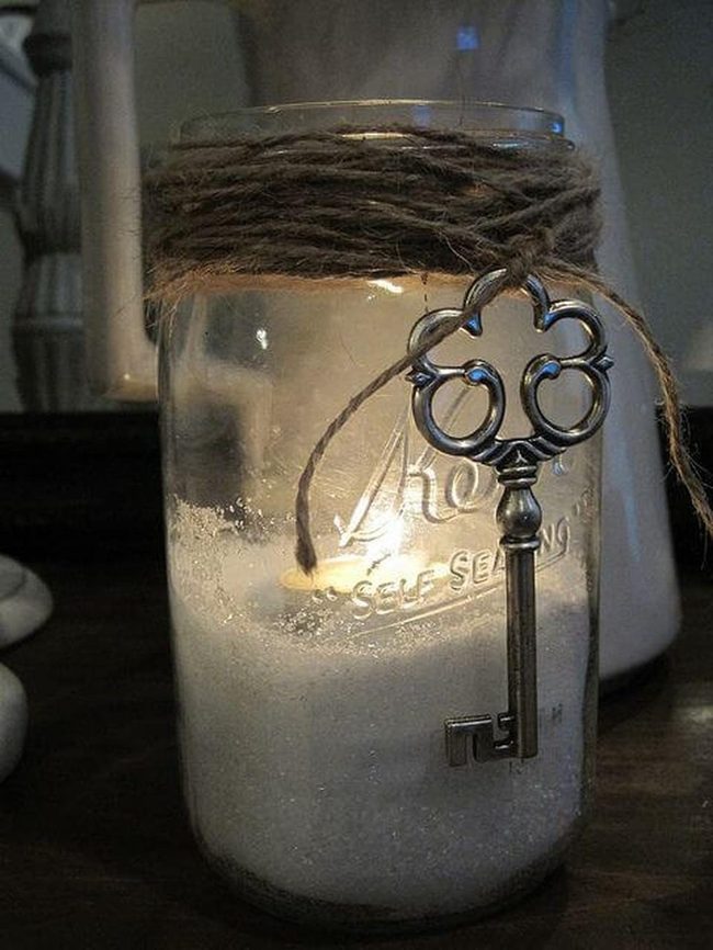 Glowing Salt Crystal Jar