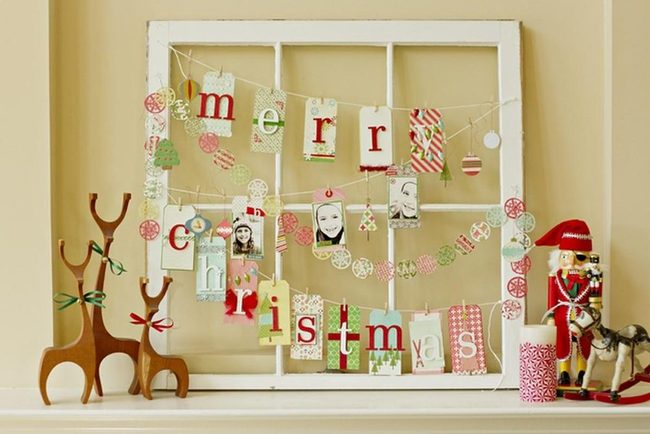 Colorful Paper Letters In Antique Frame