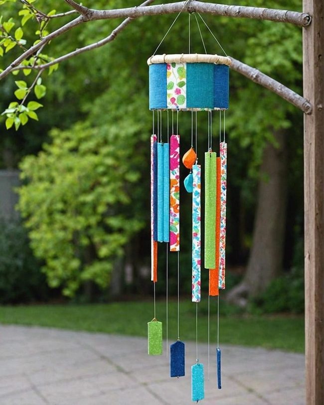 Colorful Fabric Scraps Chiming
