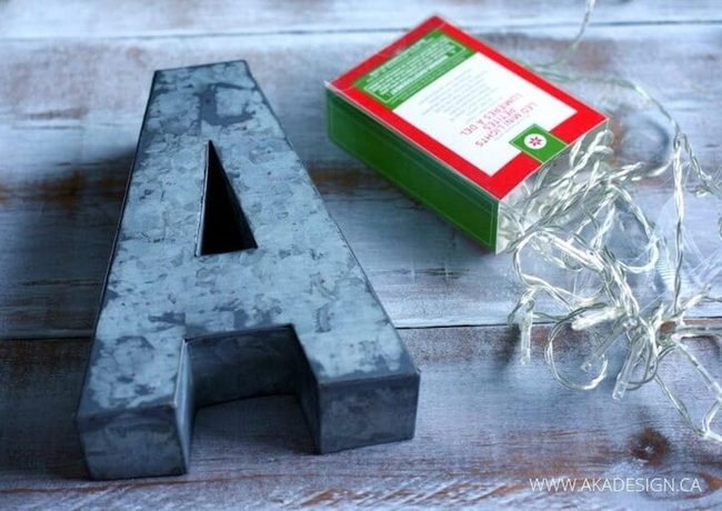 Industrial Metal Letters Illuminated