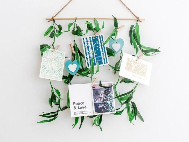 Green Leaves Photo Wall