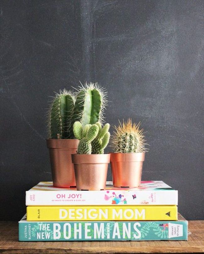 Metallic Copper Succulent Containers