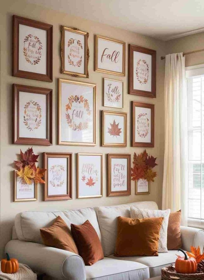 Autumn Prints On Budget Frames