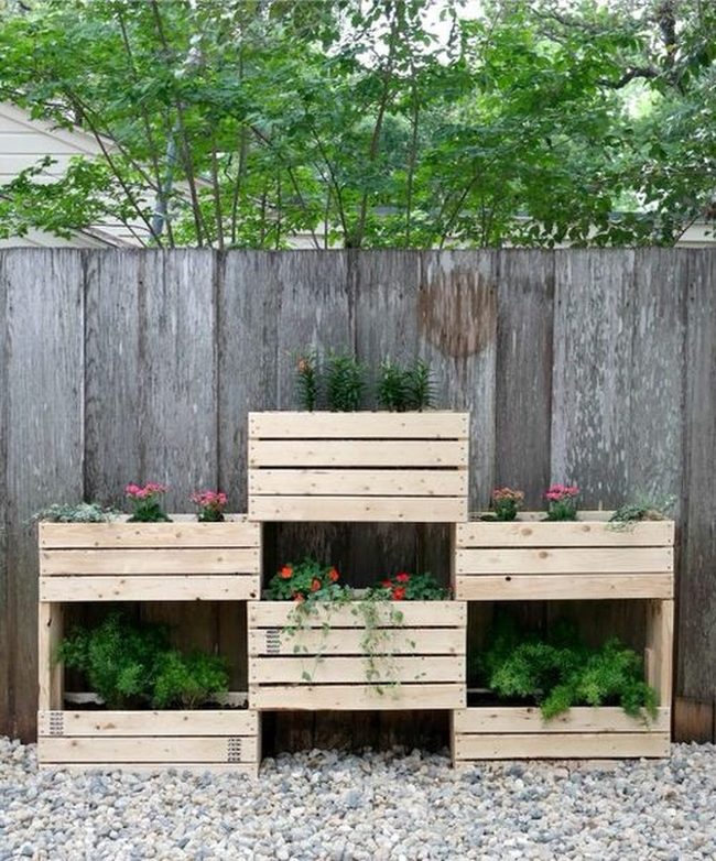 Fence-Mounted Vertical Garden Wall