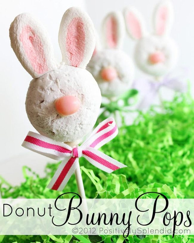 White Frosted Bunny Pops