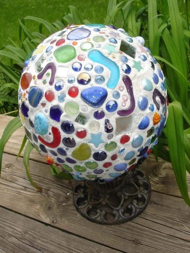 Colorful Glass Globes Shine