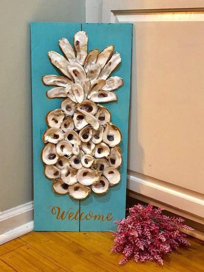 Oyster Shell Pineapple Turquoise