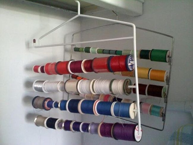 Thread Spool Wall Organizer