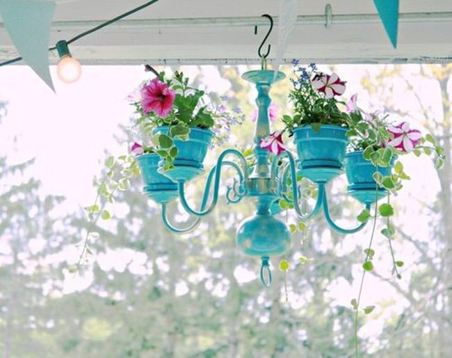 Metallic Chandeliers Blooming Overhead