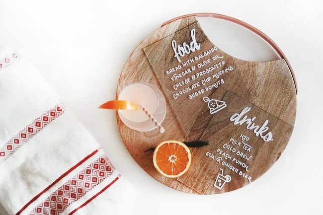 Orange And Wood Kitchen Moment