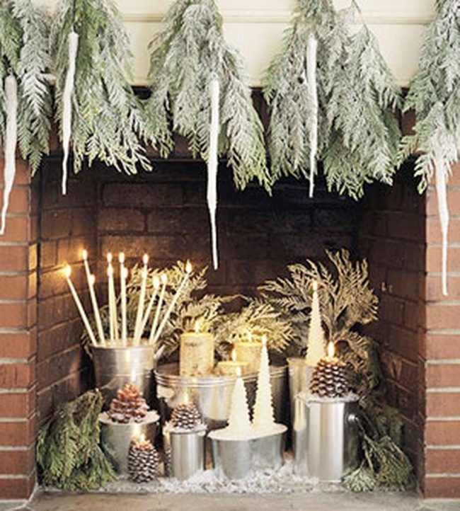 Silver Candles, Pine And Frost