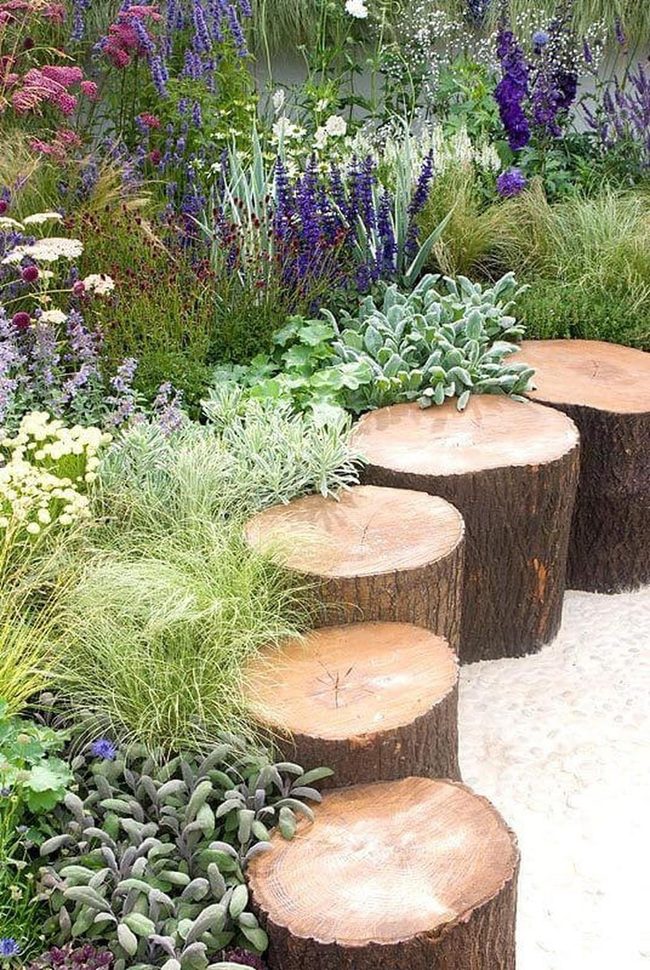 Weathered Wood Garden Borders