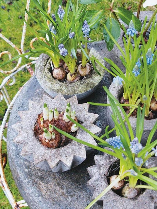 Handmade Concrete Garden Vessels