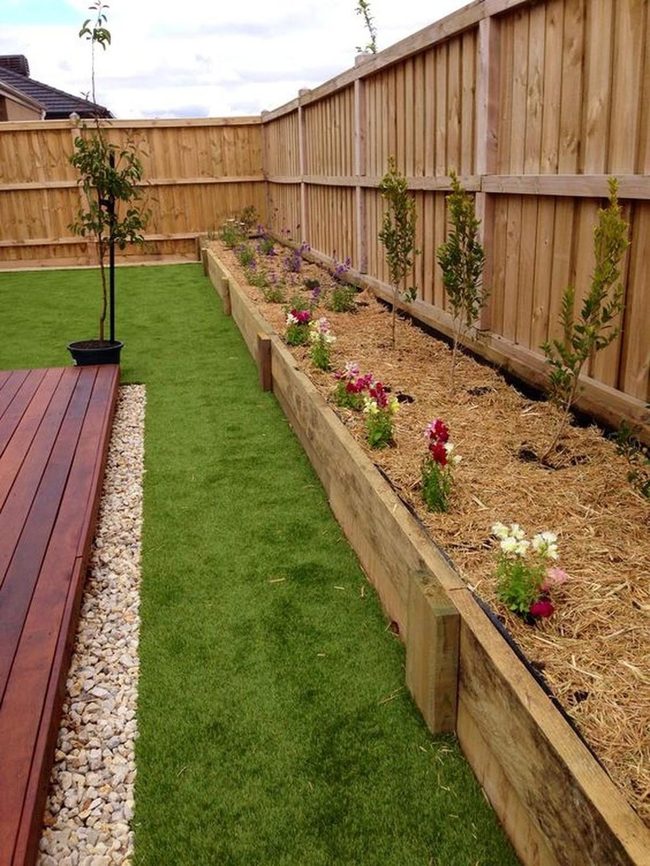 Wooden Fence, Green Garden Sanctuary