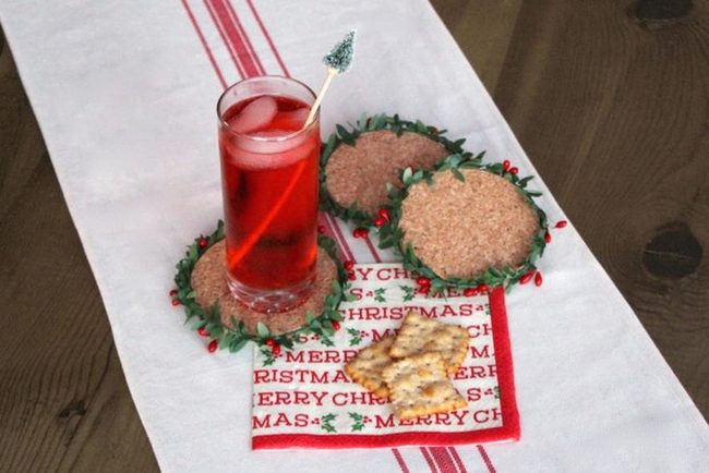 Red And White Christmas Table