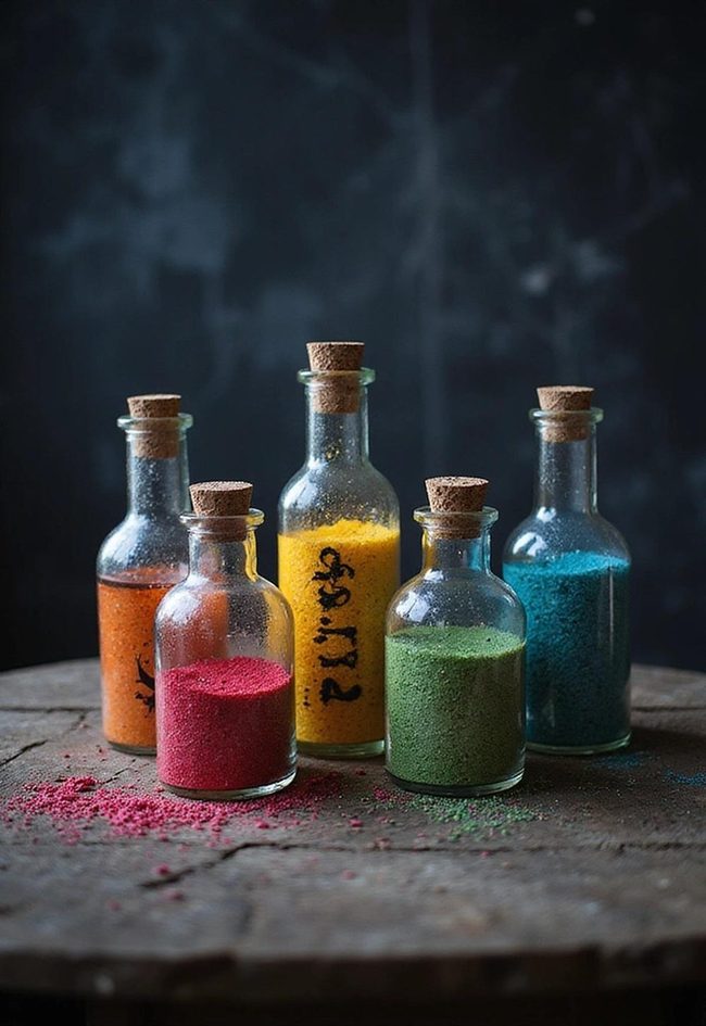 Glowing Potion Bottles Halloween Display