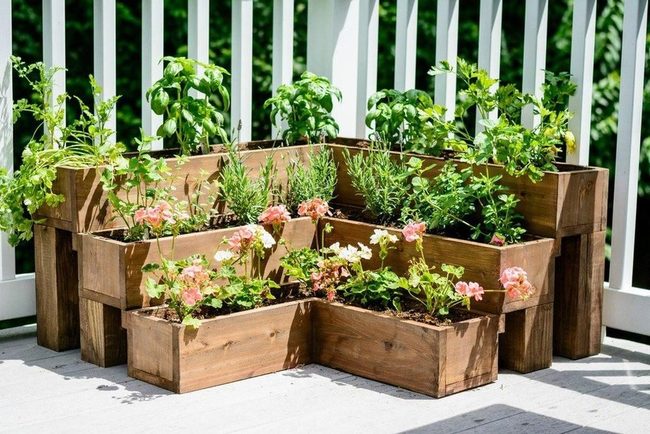 Herb Garden Porch Corner