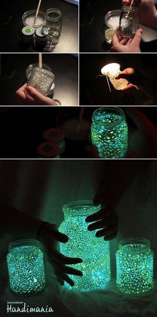 Glowing Mason Jar Spooktacular