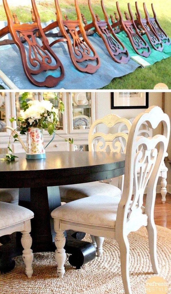 Painted Metal Chairs Pop