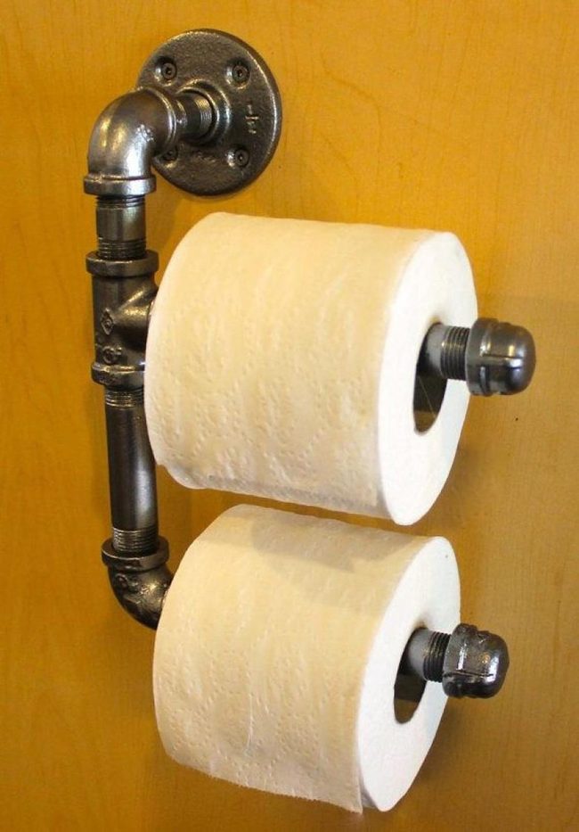 Industrial Pipe Toilet Paper Dispenser