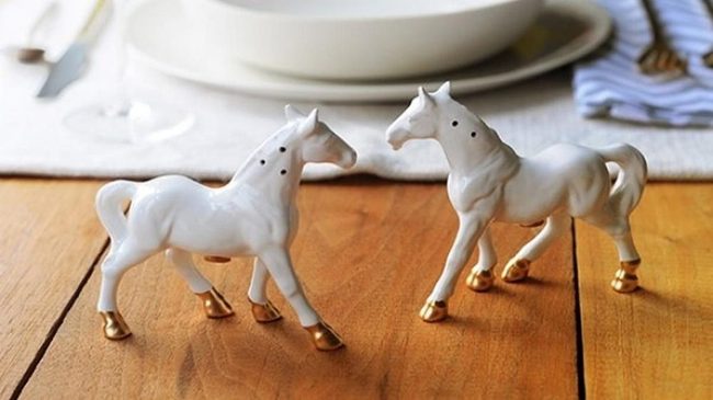 Golden Horse Centerpiece