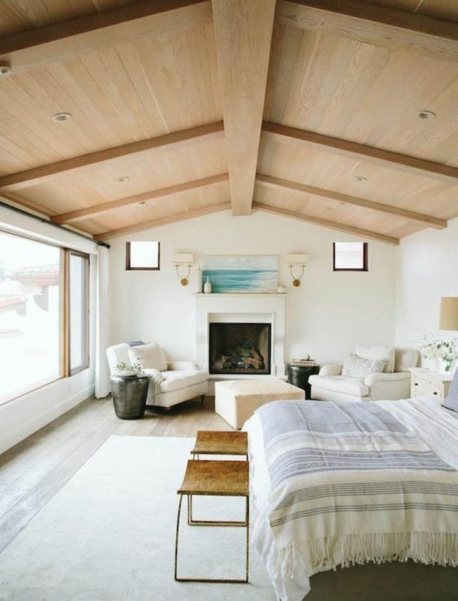 Wooden Beams And Fireplace Retreat