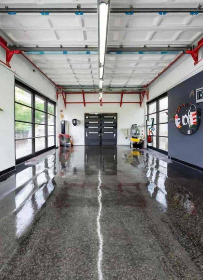 Glossy Epoxy Garage Transformation