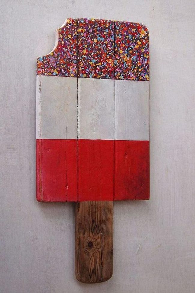 Oversized Popsicle Garden Marker