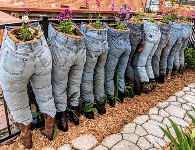 Blue Denim Garden Vessels