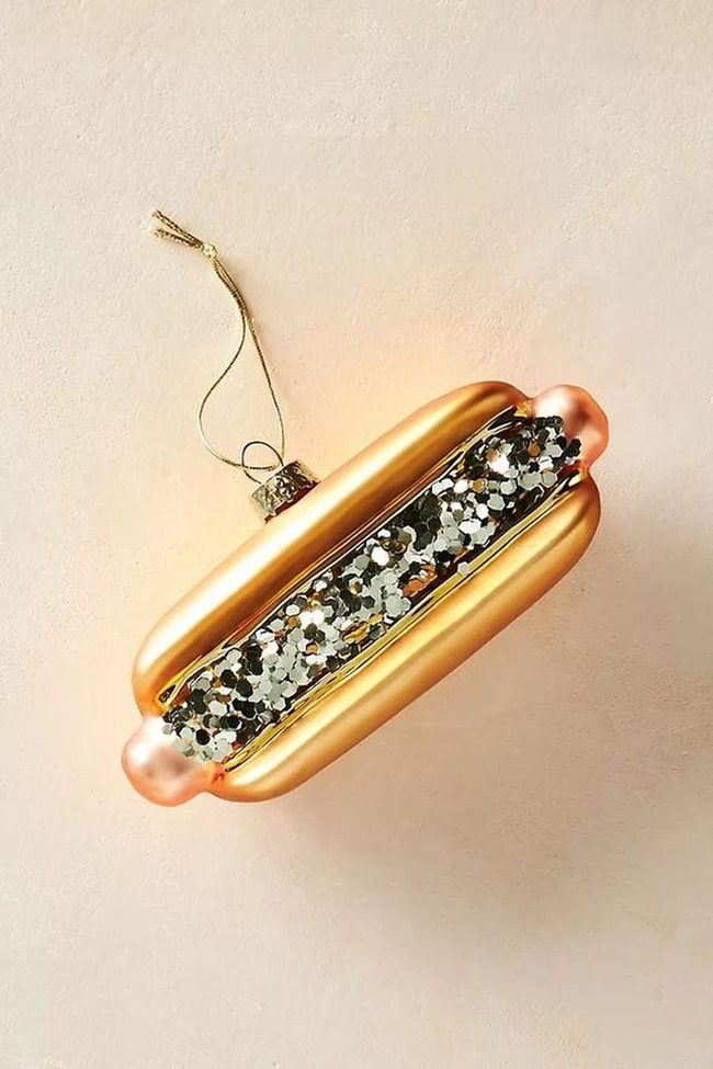 Glitter Hot Dog Gold