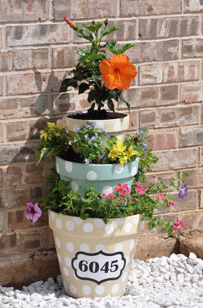 Flowering Address Planter Tower