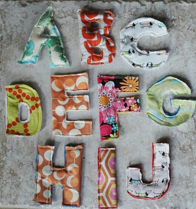 Fabric Letters, Zero Waste