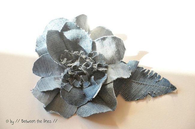 Frayed Denim Petals