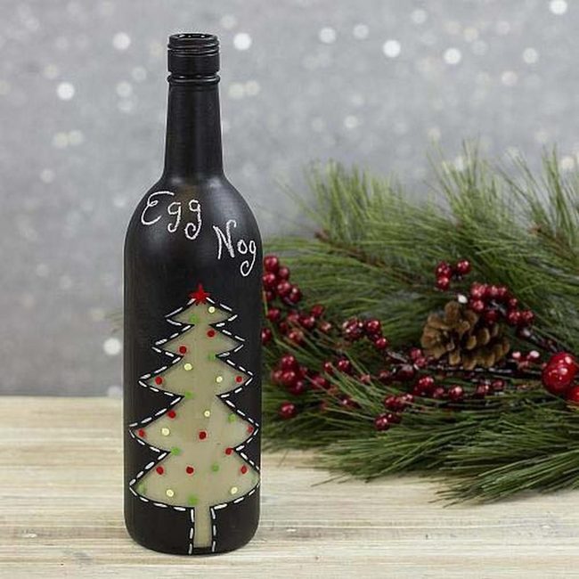 Chalkboard Tree Bottles In Jewel Tones