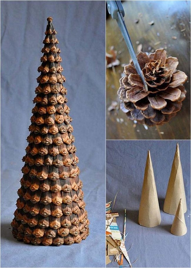 Stacked Pinecone Forest Trees