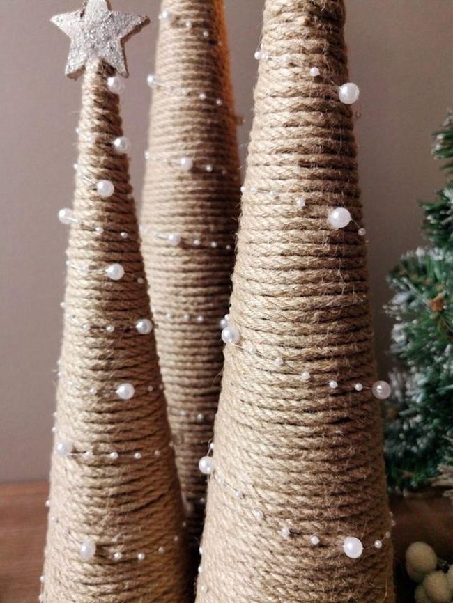 Twine-Wrapped Cone Trees