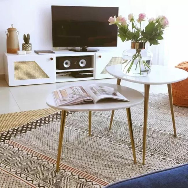 Cane Webbing Cabinet Doors Retro